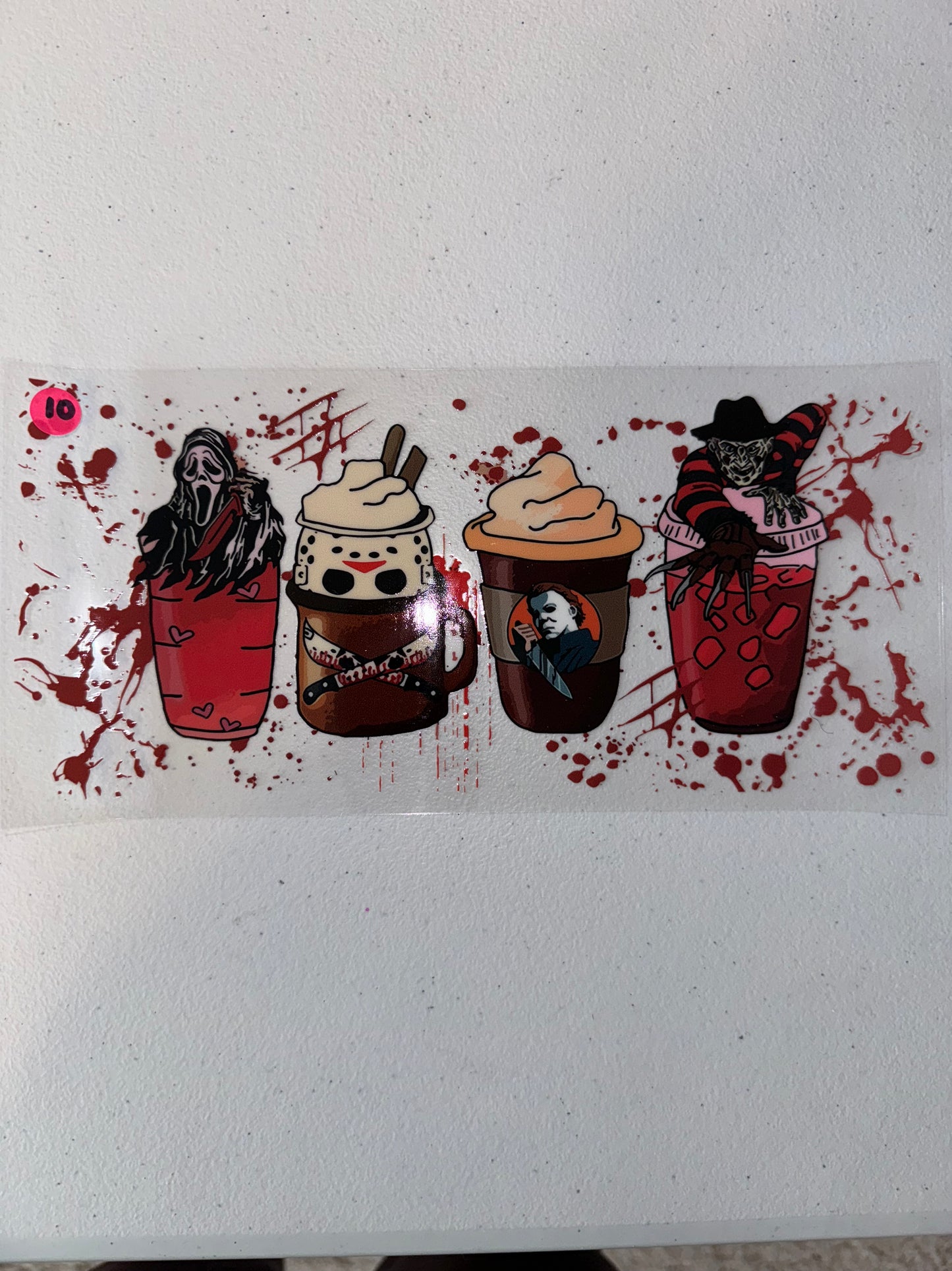 Horror latte cups