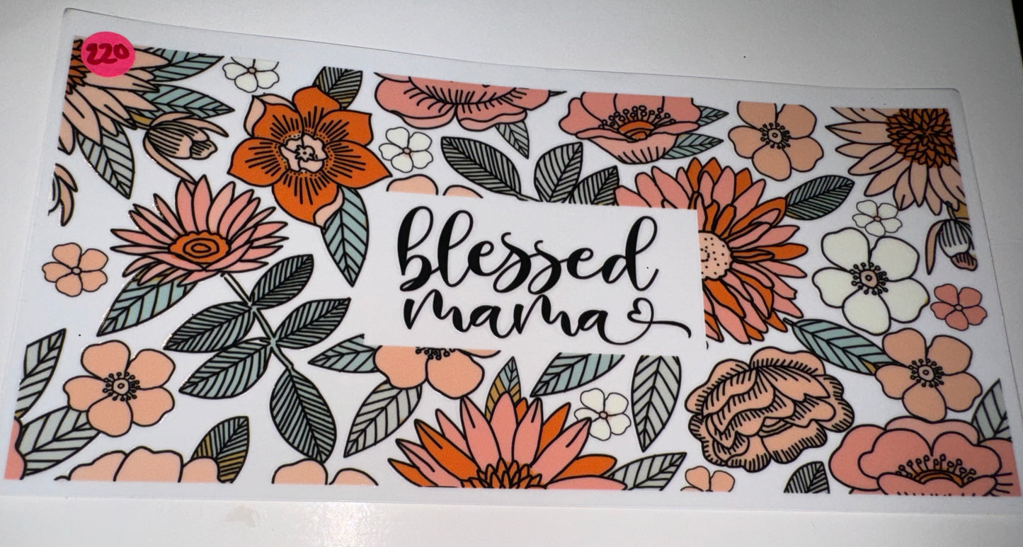 Floral blessed mama