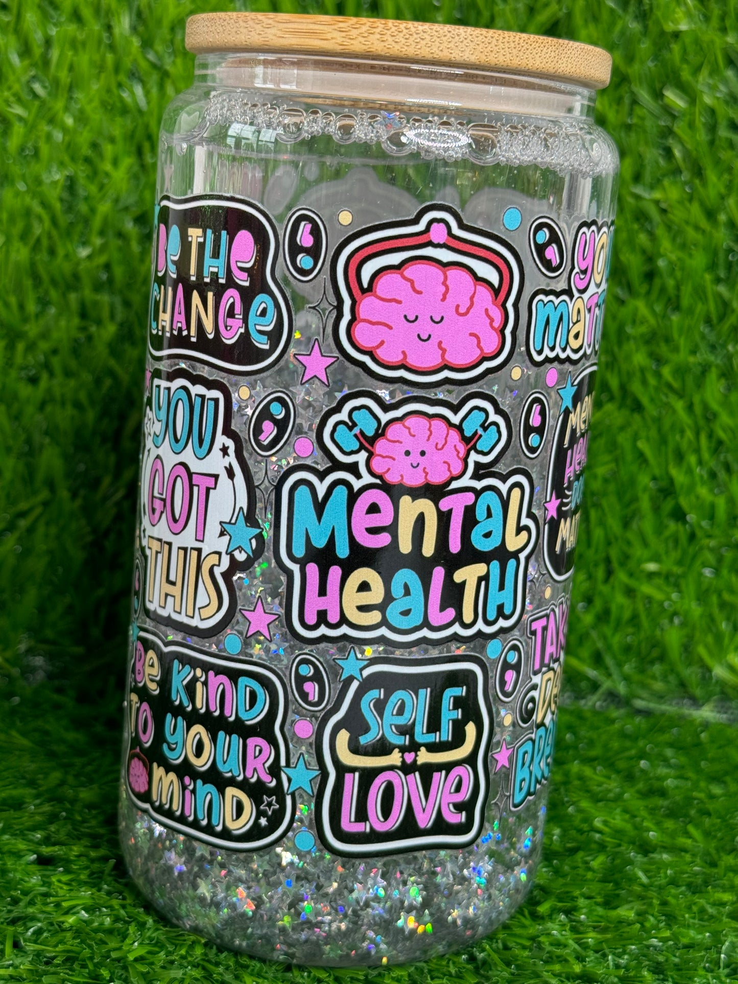 Mental Healrh Snowglobe cup