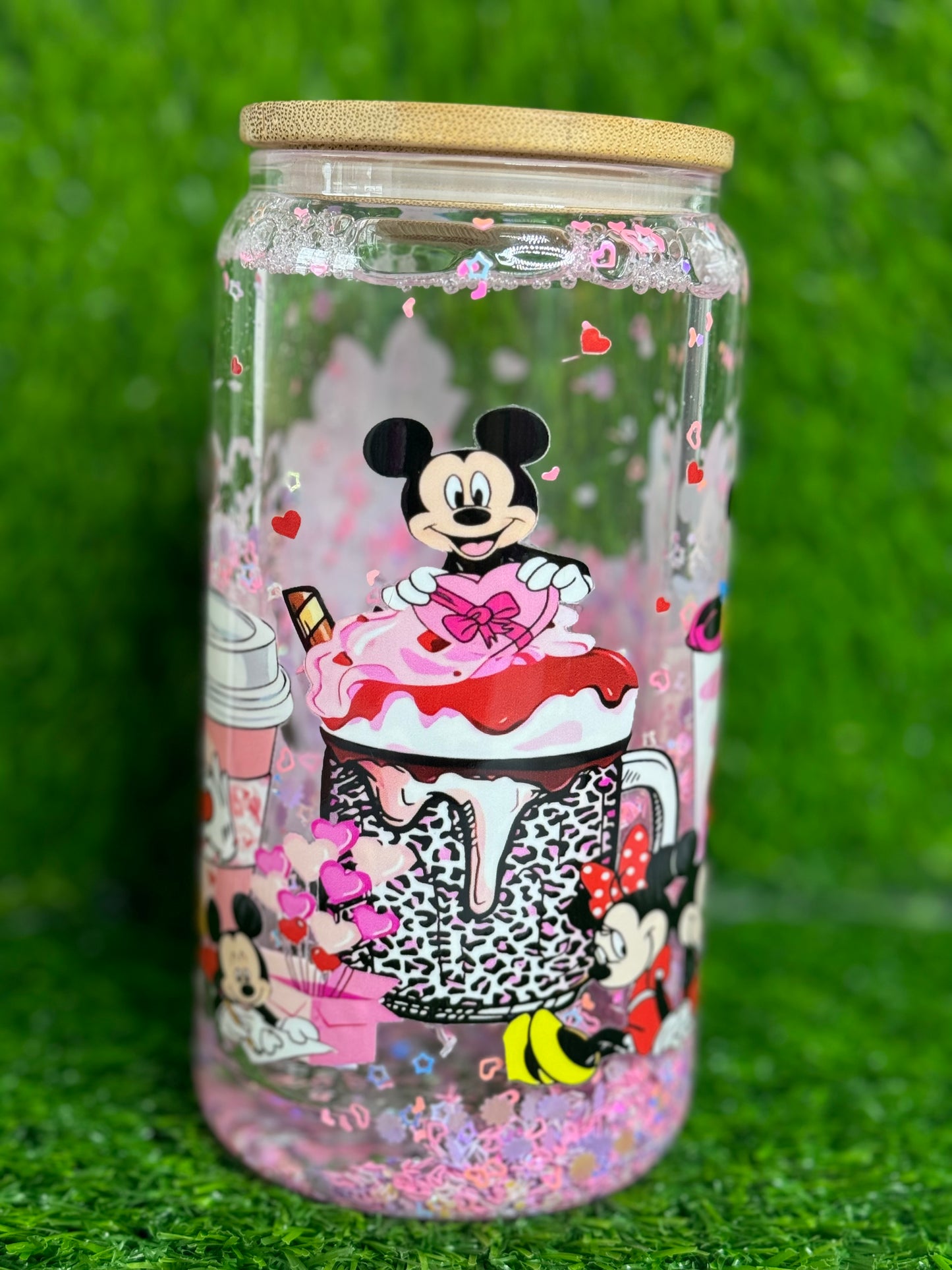 Mouses & hearts Snowglobe cup