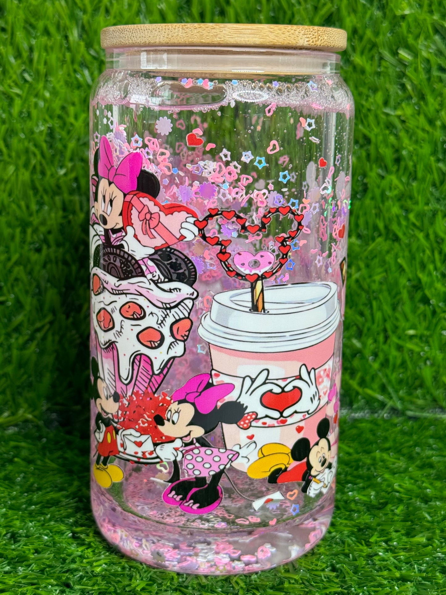 Mouses & hearts Snowglobe cup