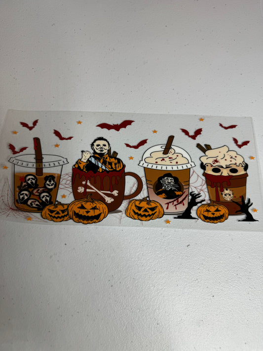 Horror & pumpkins latte cups