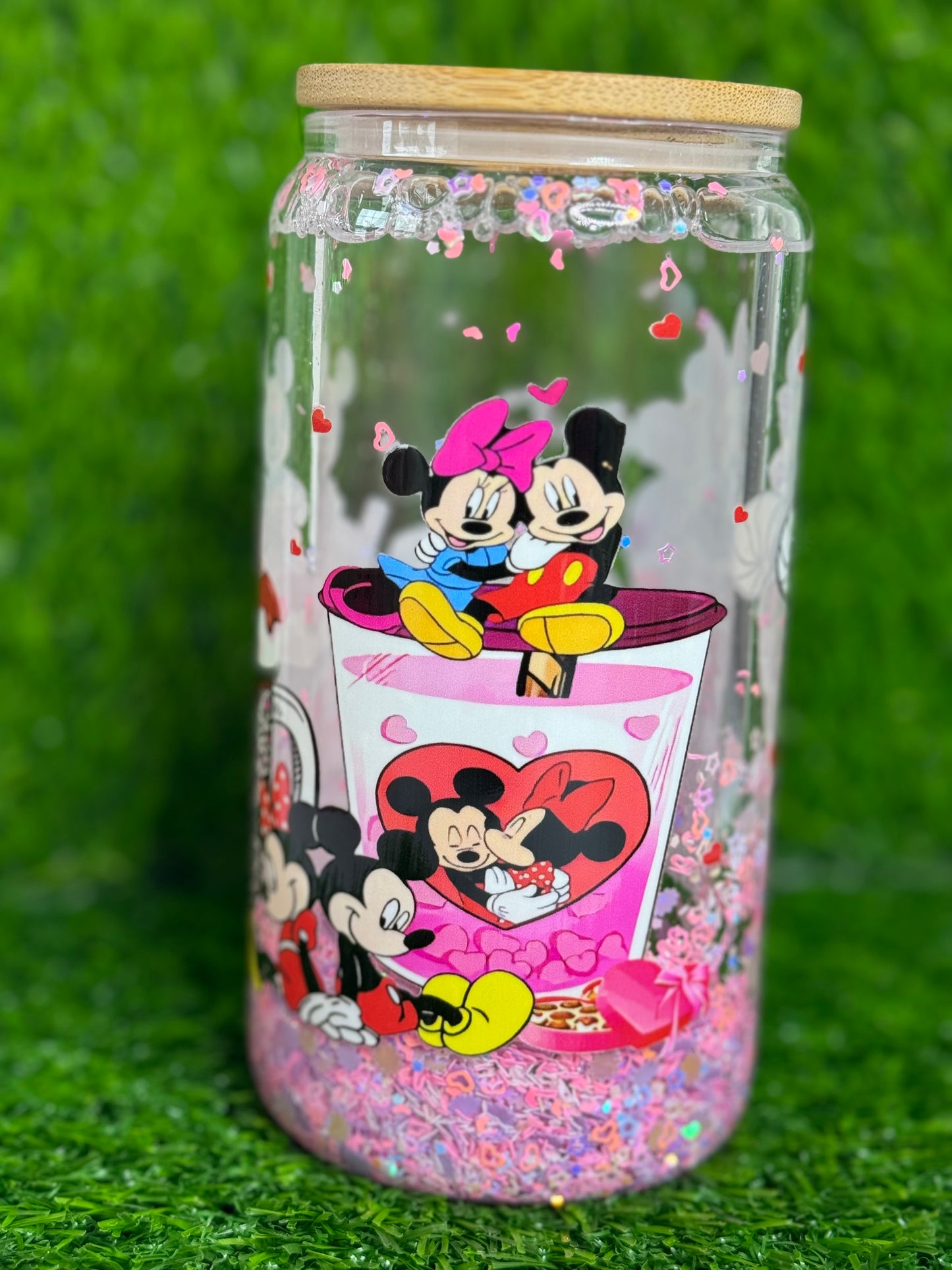 Mouses & hearts Snowglobe cup