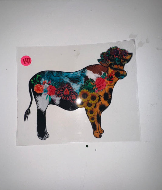 Floral cow