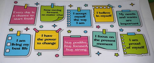 Post it notes-positive affirmations