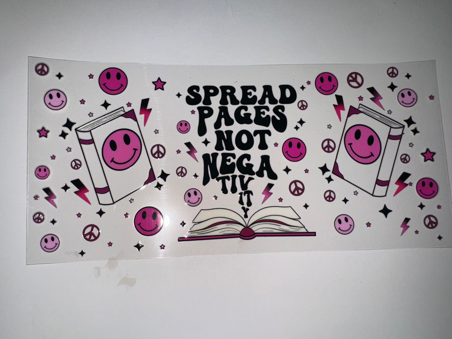 Spread pages not negativity