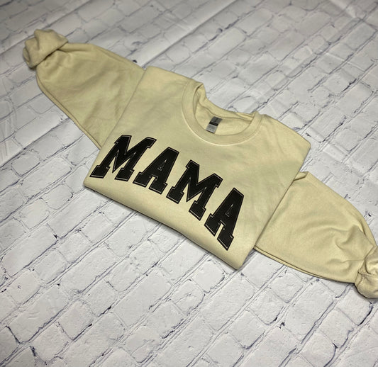 MAMA varsity puff sweatshirt